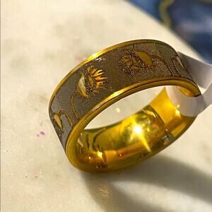 Stainless steel men’s unisex wedding band ring 8